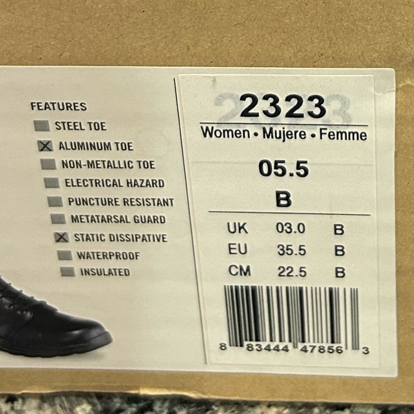 RED WING 2323 Size 5.5 Leather Aluminum Toe Work Oil Resistant Steel Oxford Shoe - Picture 14 of 14
